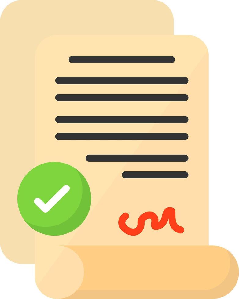 Legal Rights Document Icon Design vector