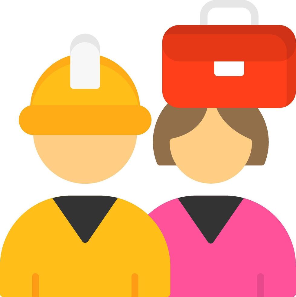 Diverse Work Environment Icon Design vector