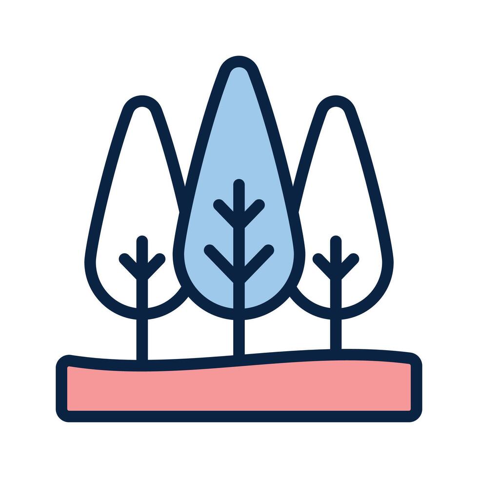 A cypress tree, providing greenery and shade to the garden vector