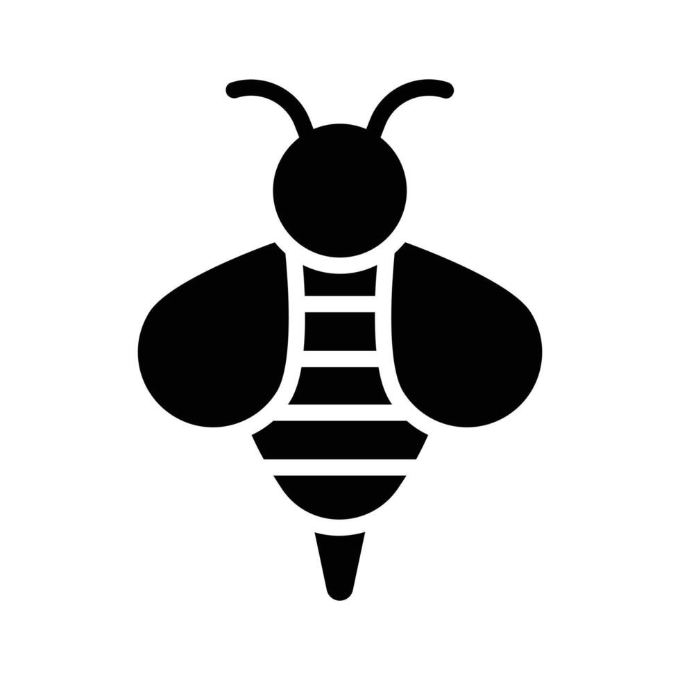 A bee, essential for pollinating flowers and crops in the garden vector