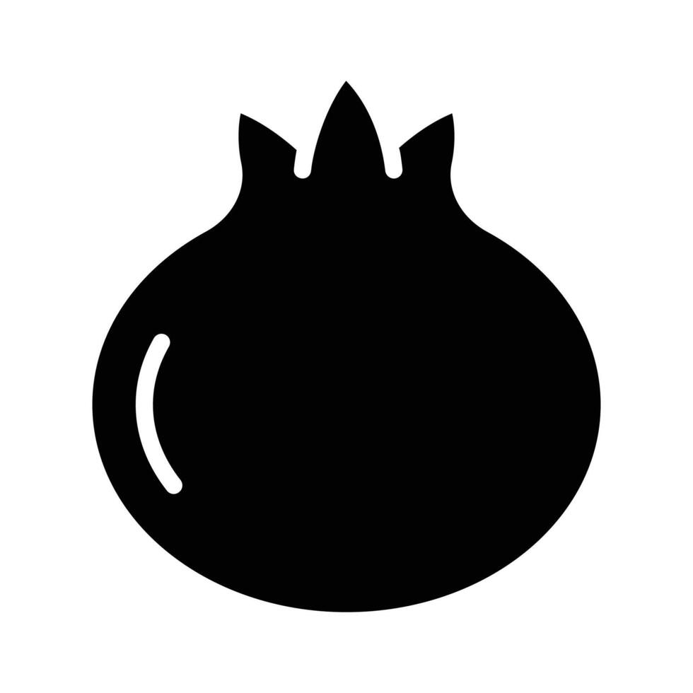 Fresh and healthy pomegranate icon vector