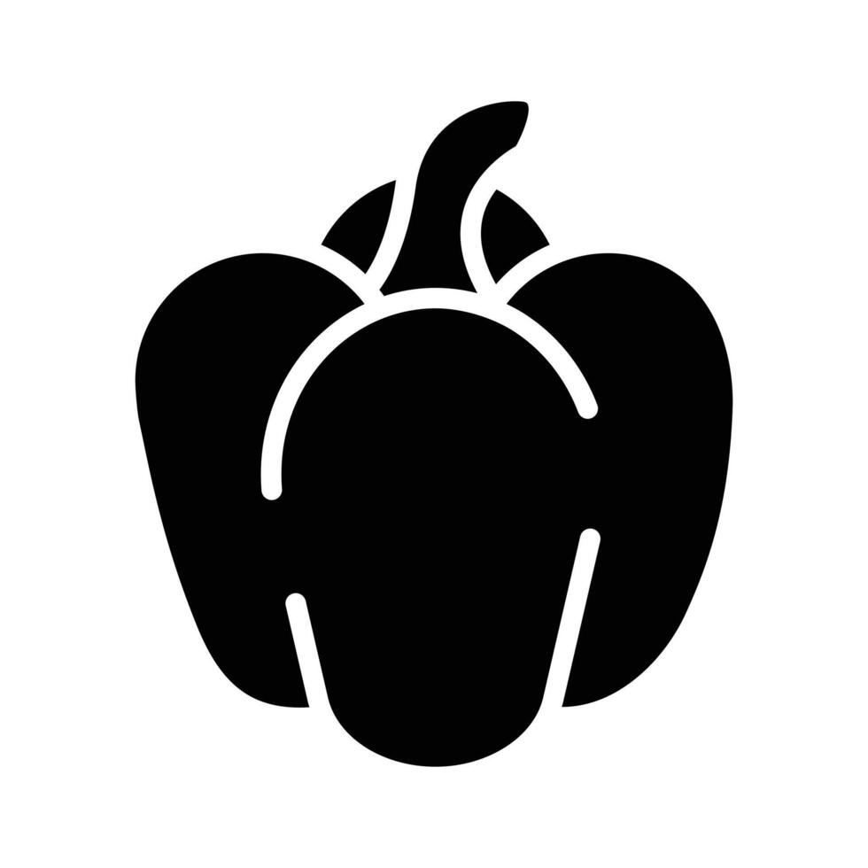 Capsicum icon showcasing colorful, fresh peppers vector