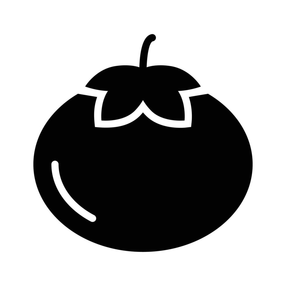Fresh tomato icon perfect for salads, cooking and healthy dishes vector