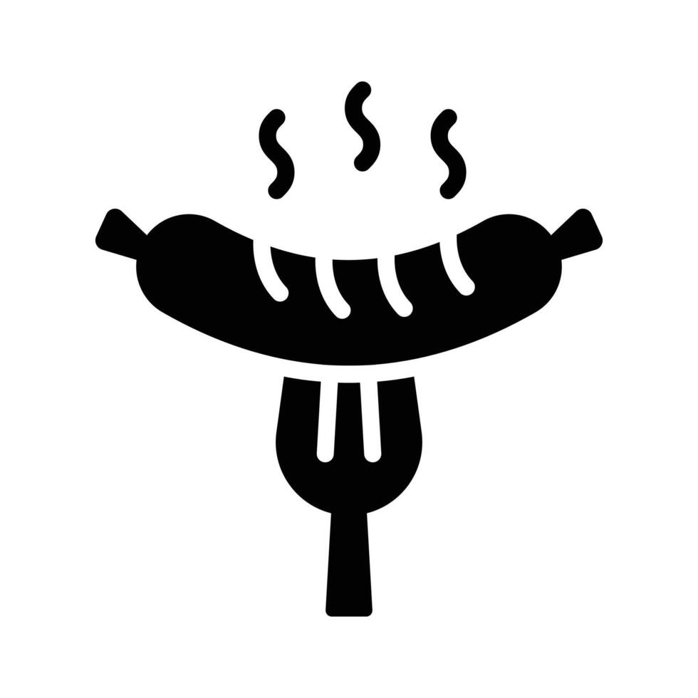 Grilled BBQ icon, perfect for cooking and outdoor events vector