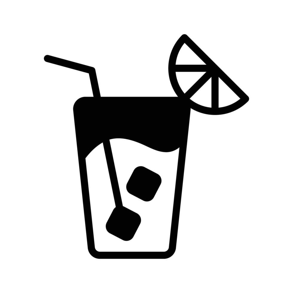 Tangy lemon juice icon for invigorating drinks vector