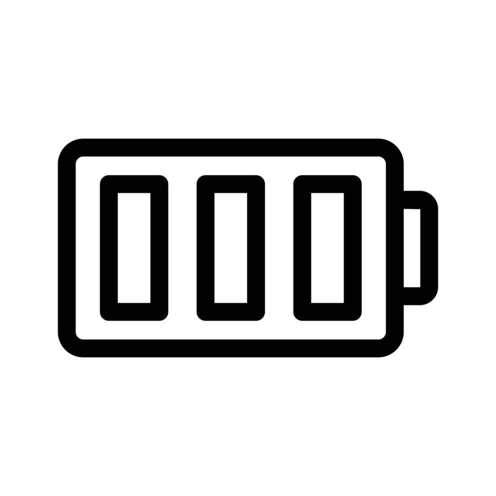 Pixel perfect icon of battery status in unique style, ready for premium use vector