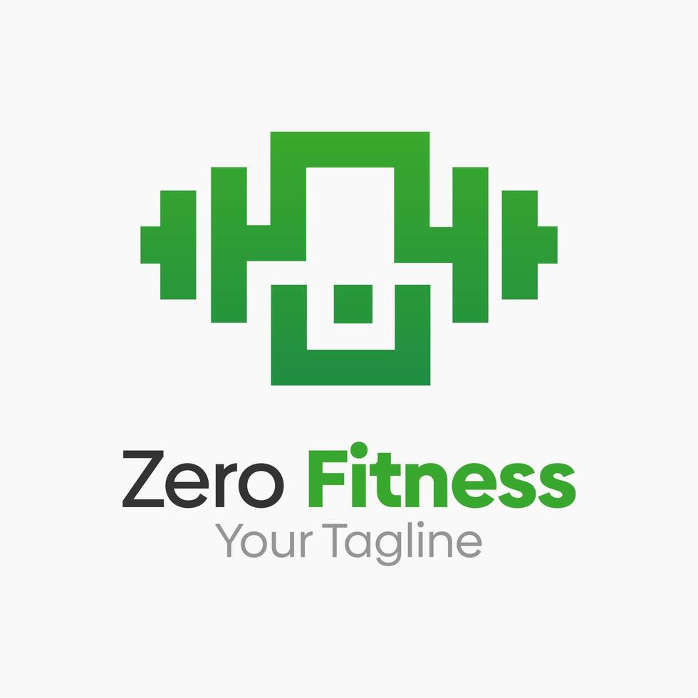 Zero Fitness Logo Design vector