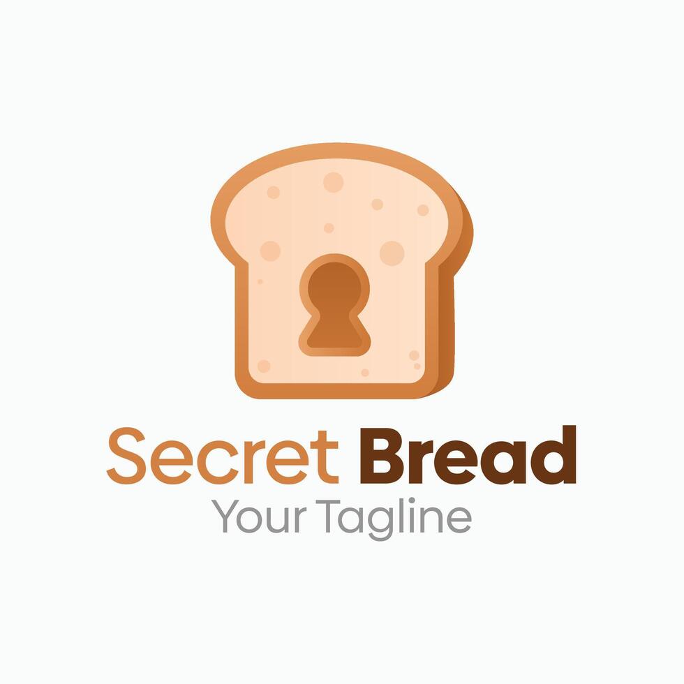 Secret Bread Logo Design Template. Good for Business, Agency, Community and Organization vector