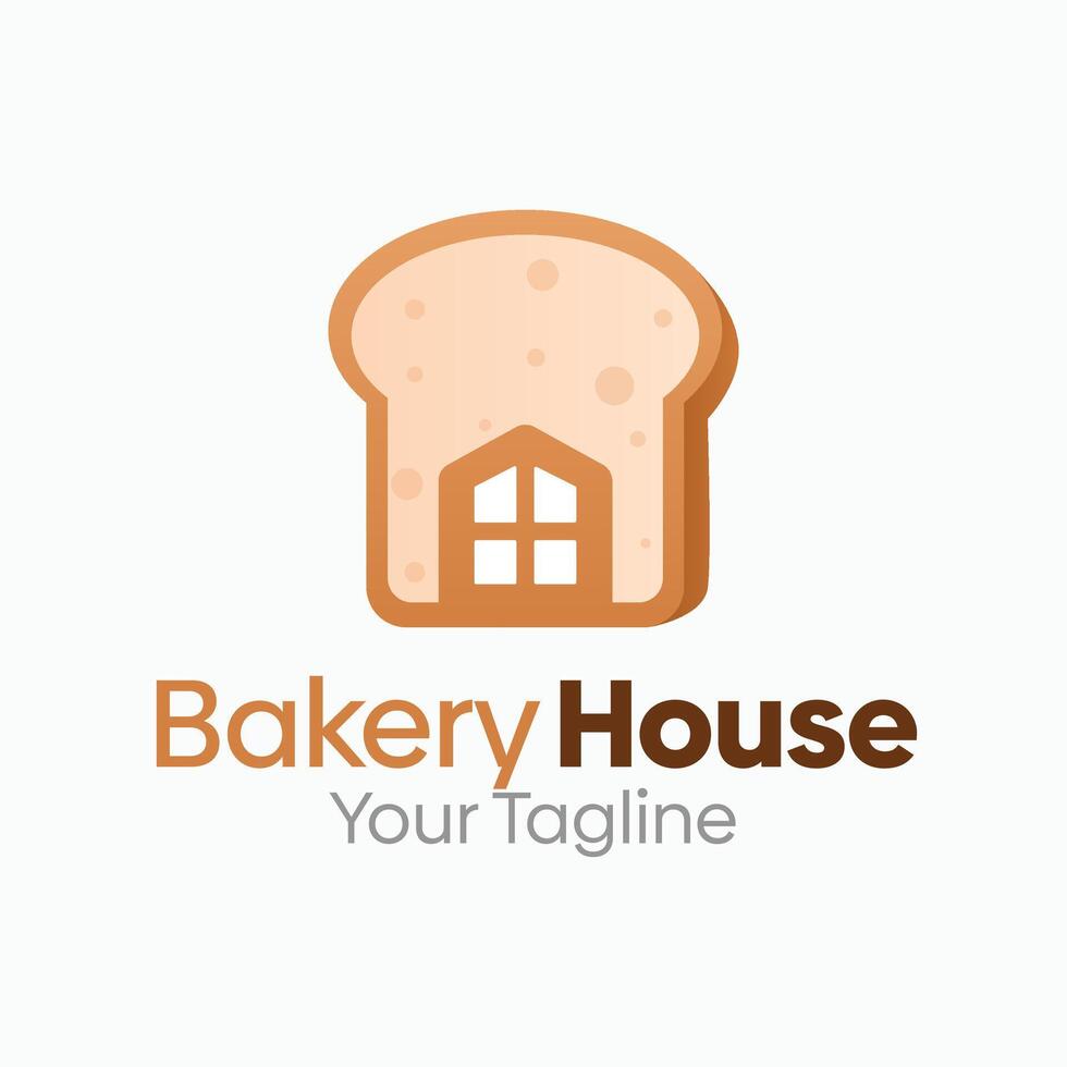 Bakery House Logo Design Template. Good for Business, Agency, Community and Organization vector