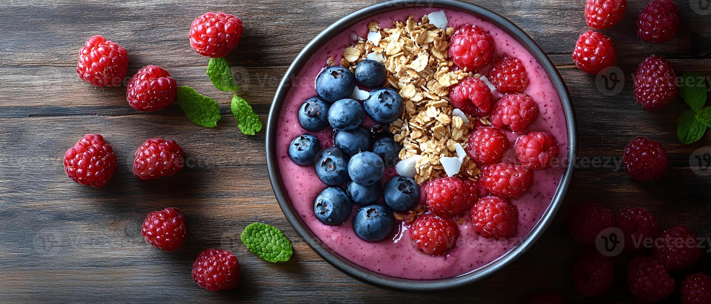 Healthy breakfast is very important because it keeps you energized all the day. This image can be used in advertisements or on social media to promote healthy and balanced diet in your daily life. photo