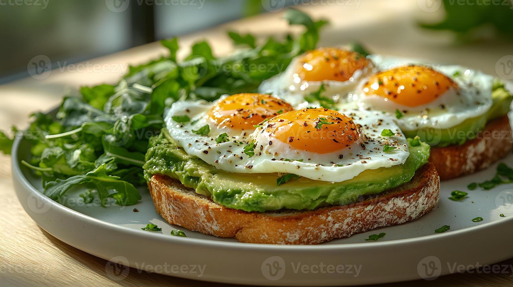Healthy breakfast is very important because it keeps you energized all the day. This image can be used in advertisements or on social media to promote healthy and balanced diet in your daily life. photo