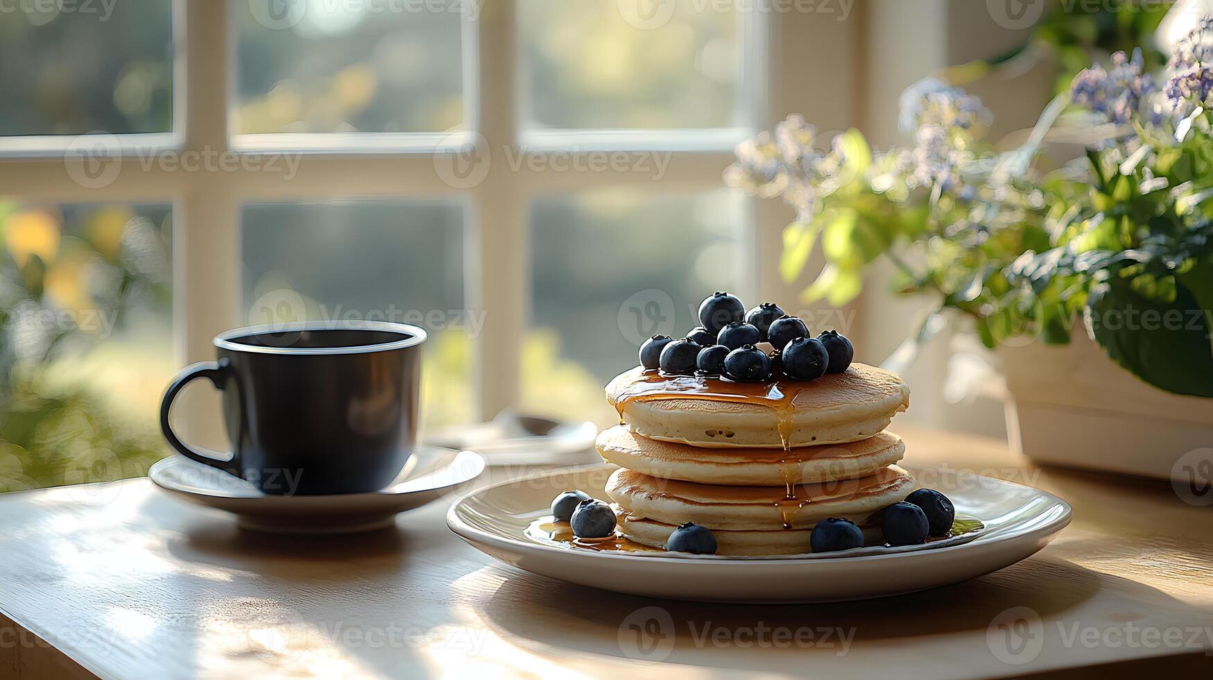 Healthy breakfast is very important because it keeps you energized all the day. This image can be used in advertisements or on social media to promote healthy and balanced diet in your daily life. photo