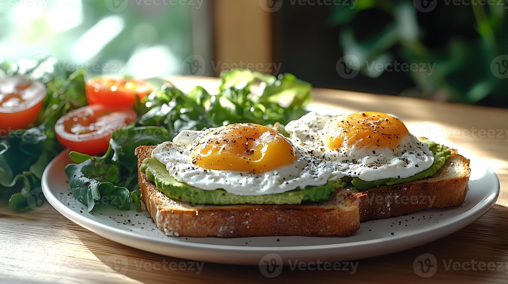 Healthy breakfast is very important because it keeps you energized all the day. This image can be used in advertisements or on social media to promote healthy and balanced diet in your daily life. photo