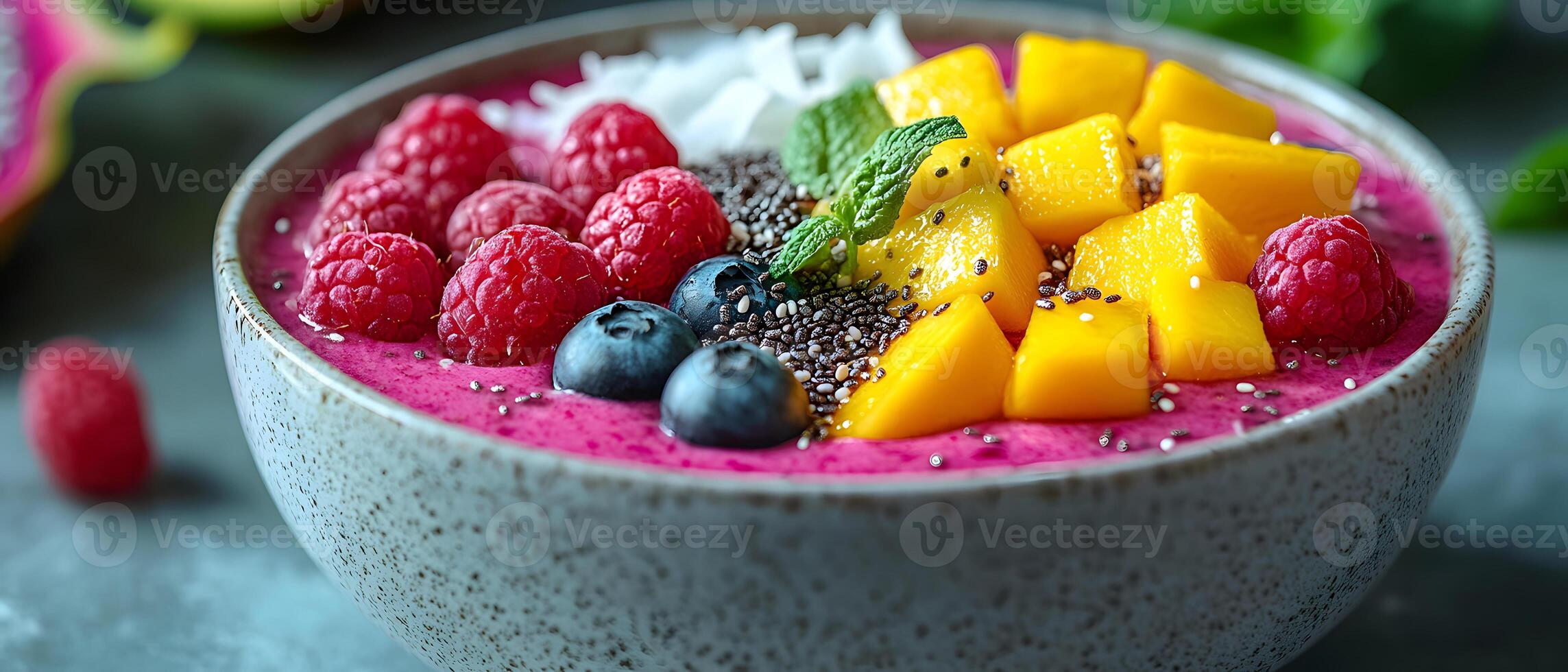 Healthy breakfast is very important because it keeps you energized all the day. This image can be used in advertisements or on social media to promote healthy and balanced diet in your daily life. photo