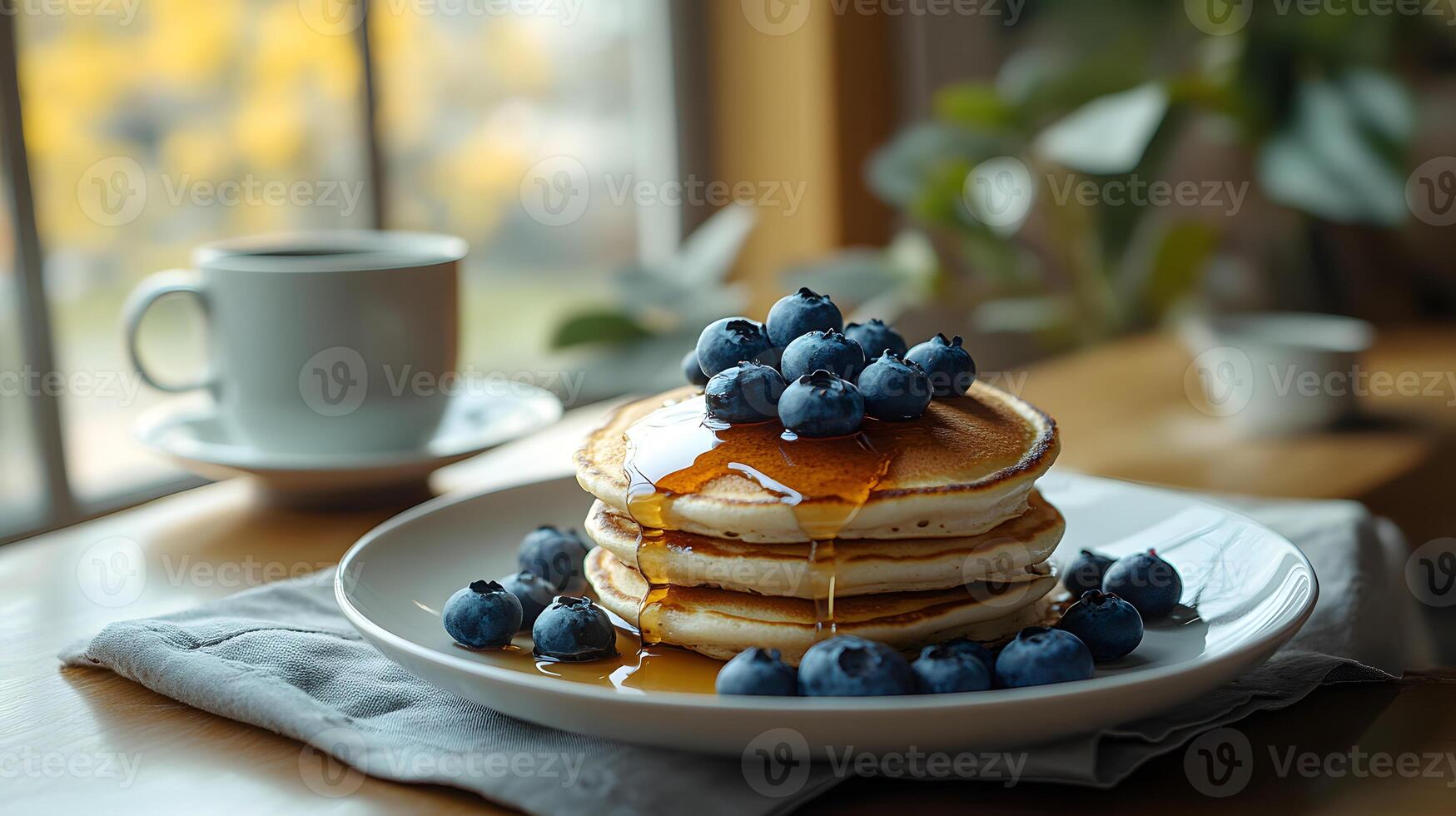 Healthy breakfast is very important because it keeps you energized all the day. This image can be used in advertisements or on social media to promote healthy and balanced diet in your daily life. photo