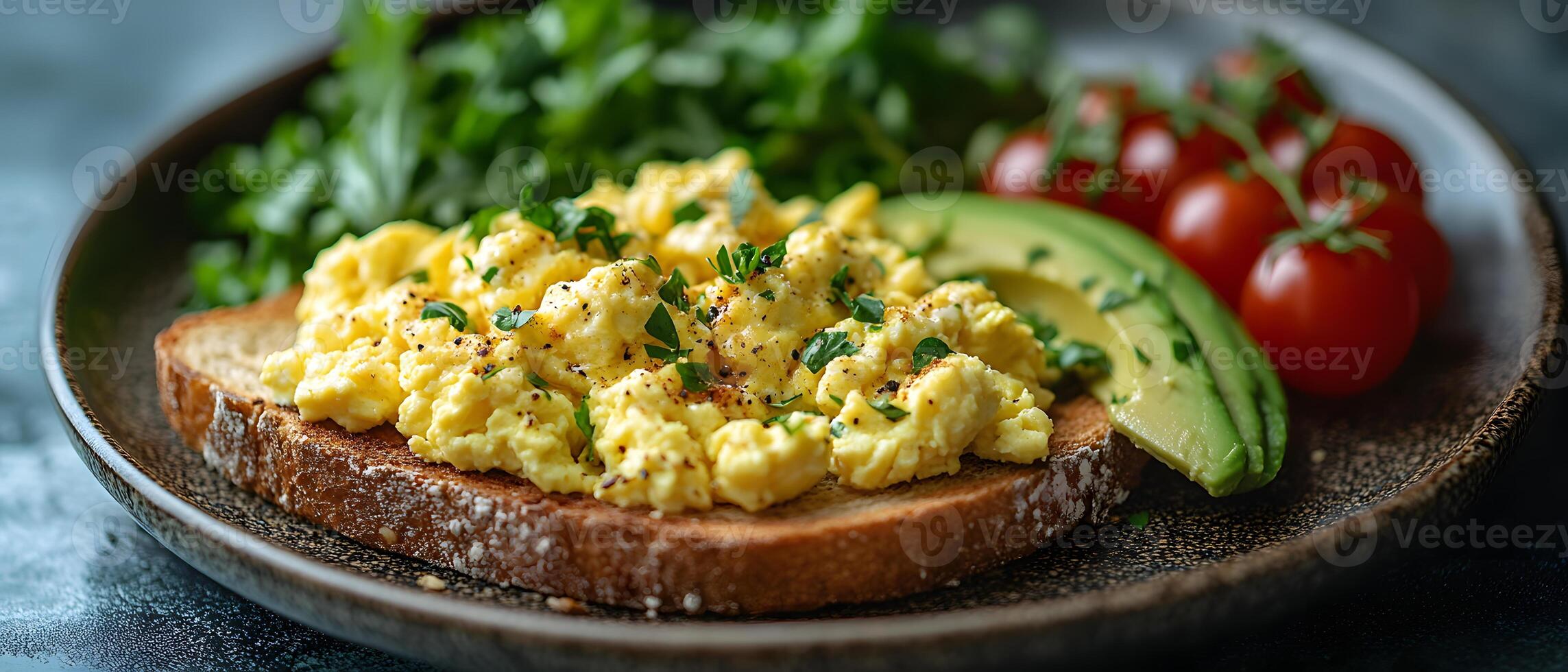 Healthy breakfast is very important because it keeps you energized all the day. This image can be used in advertisements or on social media to promote healthy and balanced diet in your daily life. photo
