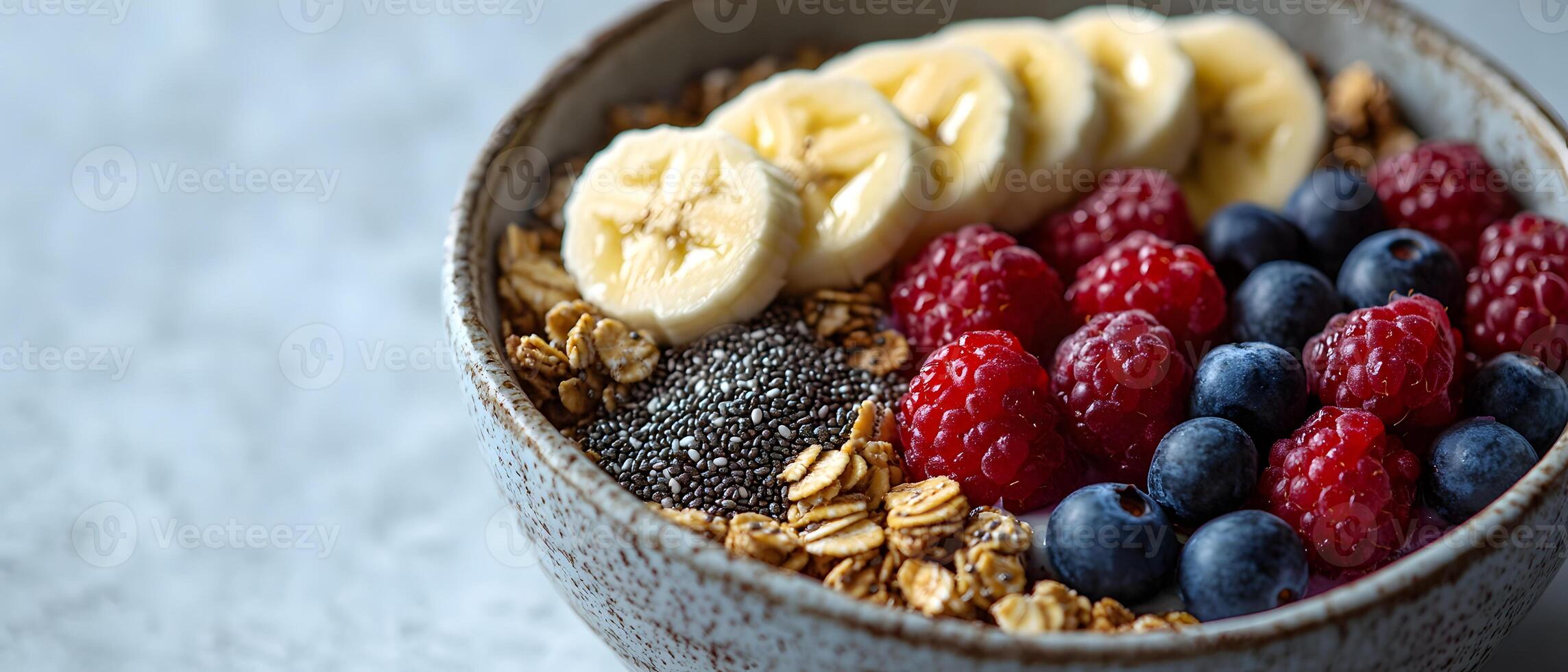 Healthy breakfast is very important because it keeps you energized all the day. This image can be used in advertisements or on social media to promote healthy and balanced diet in your daily life. photo