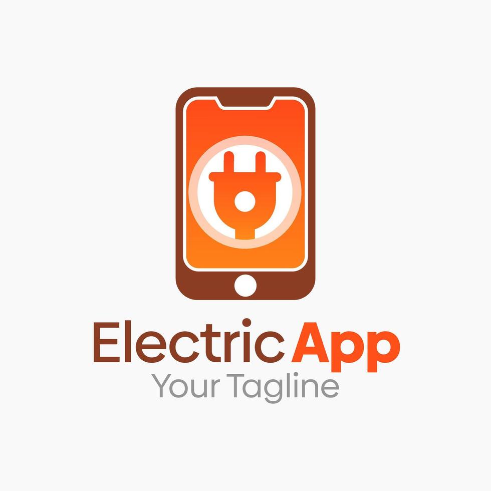 Electric App Logo Design Template. Good for Business, Agency, Community and Organization vector