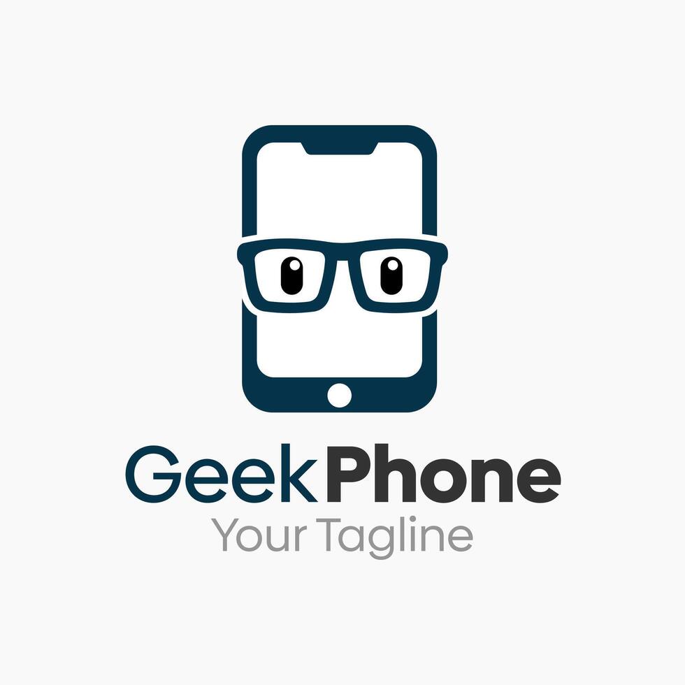 Geek Phone Logo Design Template. Good for Business, Agency, Community and Organization vector