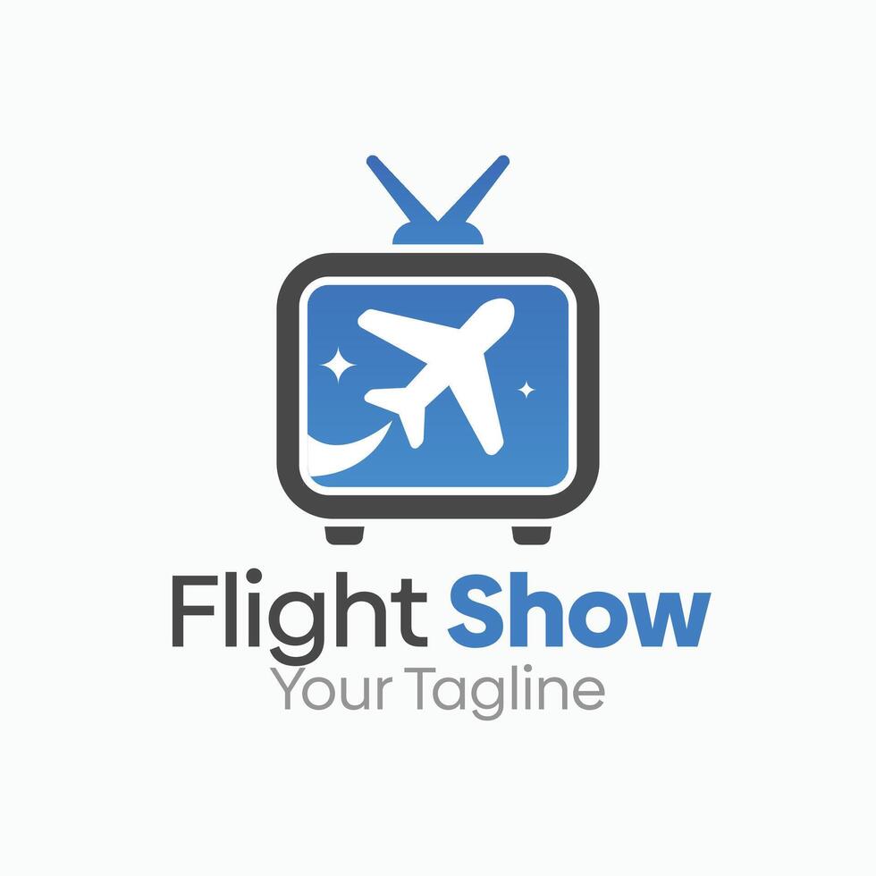 Flight Show Logo Design Template. Good for Business, Agency, Community and Organization vector
