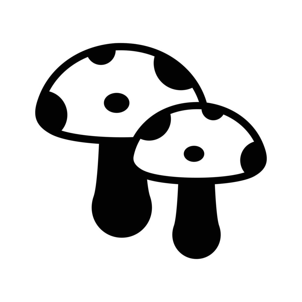 Premium icon of mushroom, healthy and organic food vector