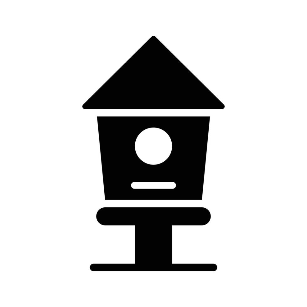Check this beautifully designed of bird hose in editable style, nesting box of birds vector