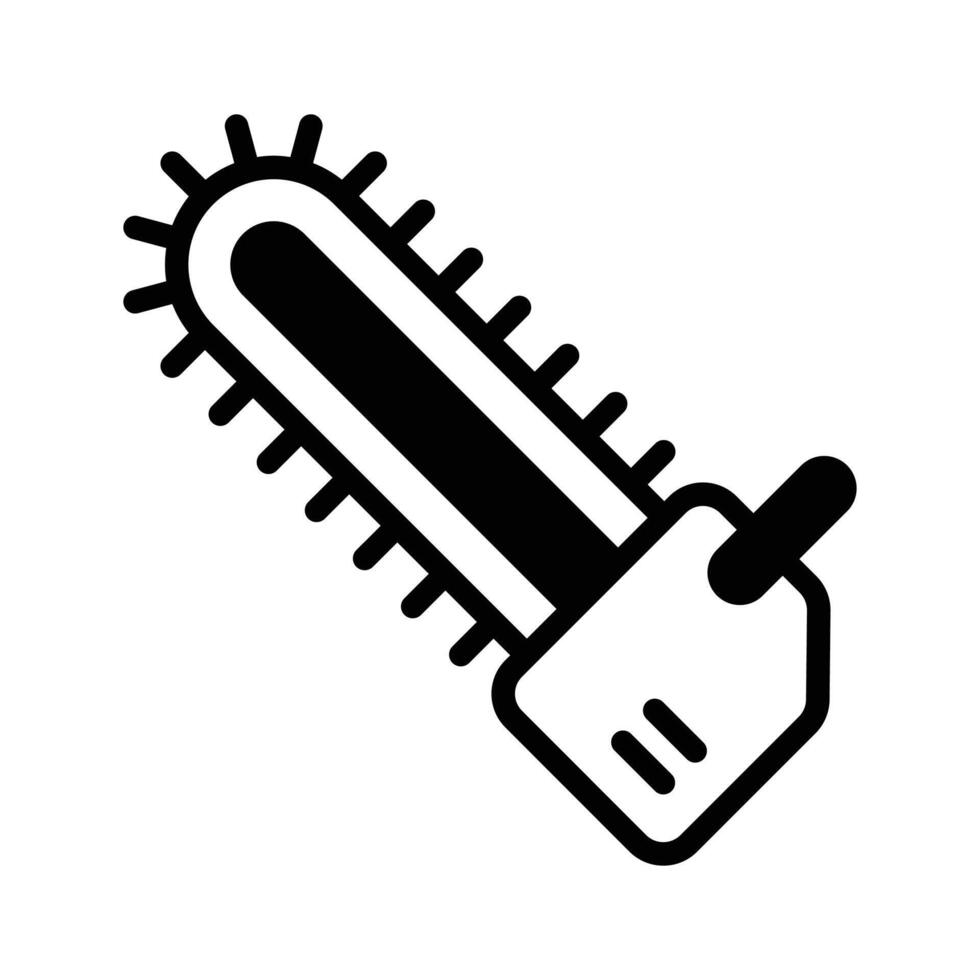 A chainsaw, used for cutting larger branches and trees vector