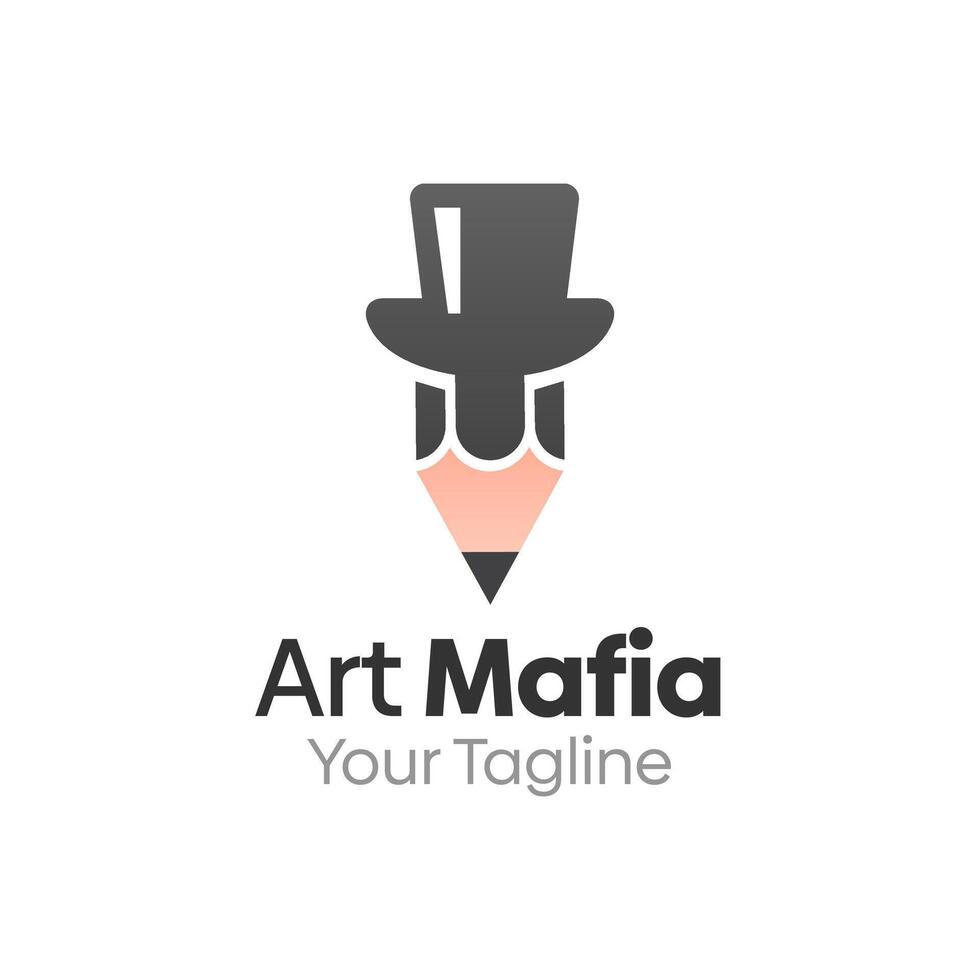 Art Mafia Logo Design Template. Good for Business, Agency, Community and Organization vector