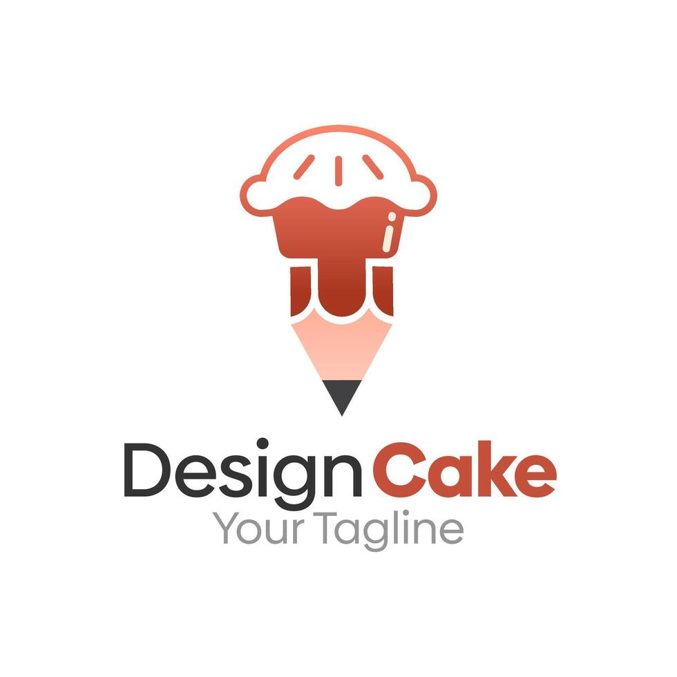Design Cake Logo Design Template. Good for Business, Agency, Community and Organization vector