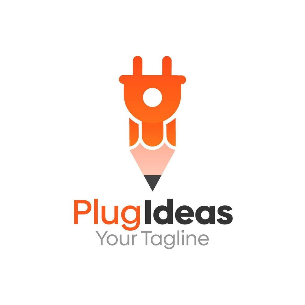 Plug Ideas Logo Design Template. Good for Business, Agency, Community and Organization vector