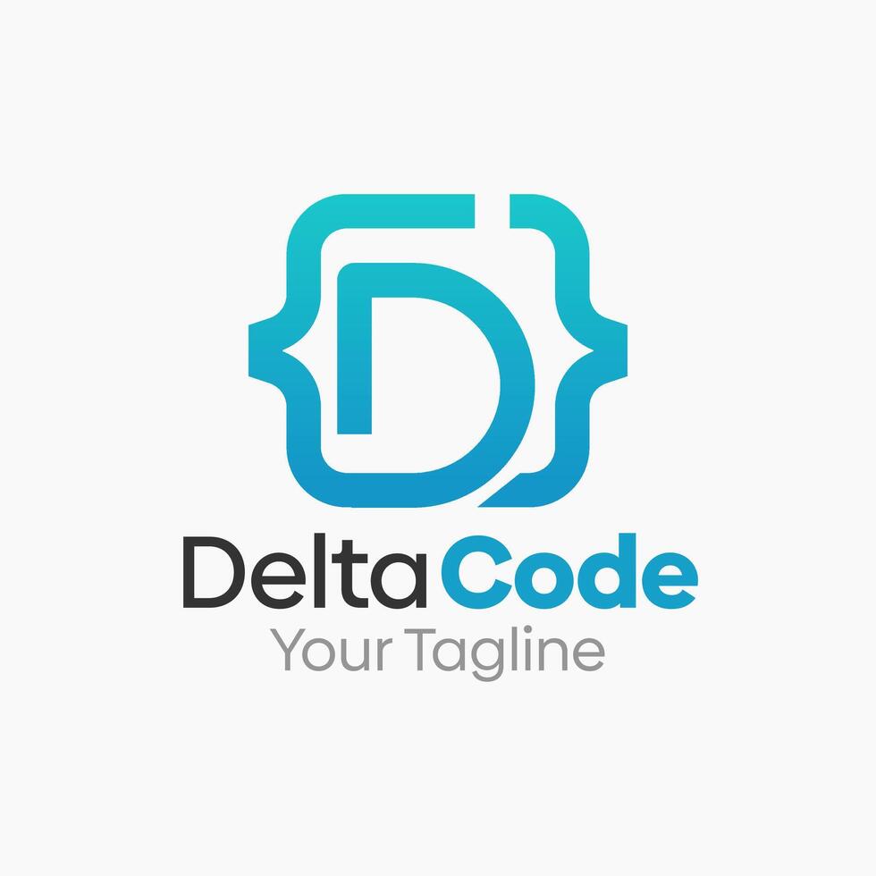 Delta Code Logo Design Template. Good for Business, Agency, Community and Organization vector