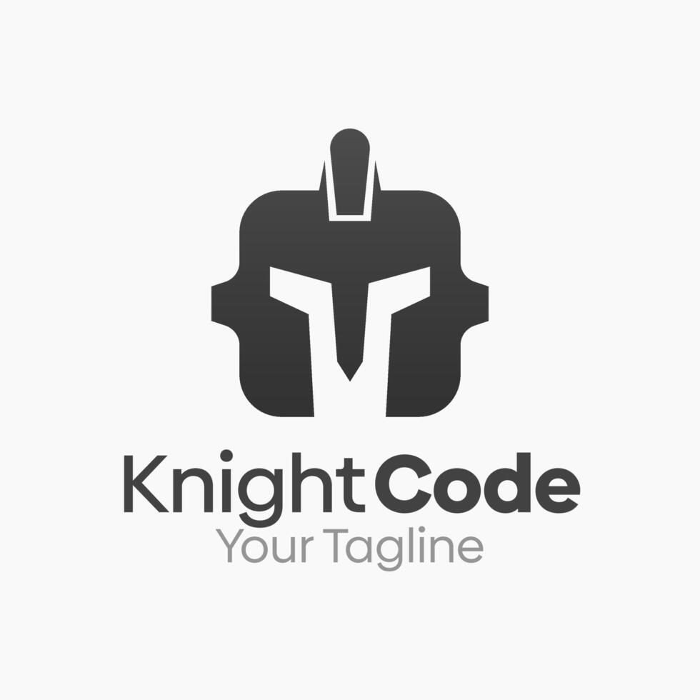 Knight Code Logo Design Template. Good for Business, Agency, Community and Organization vector