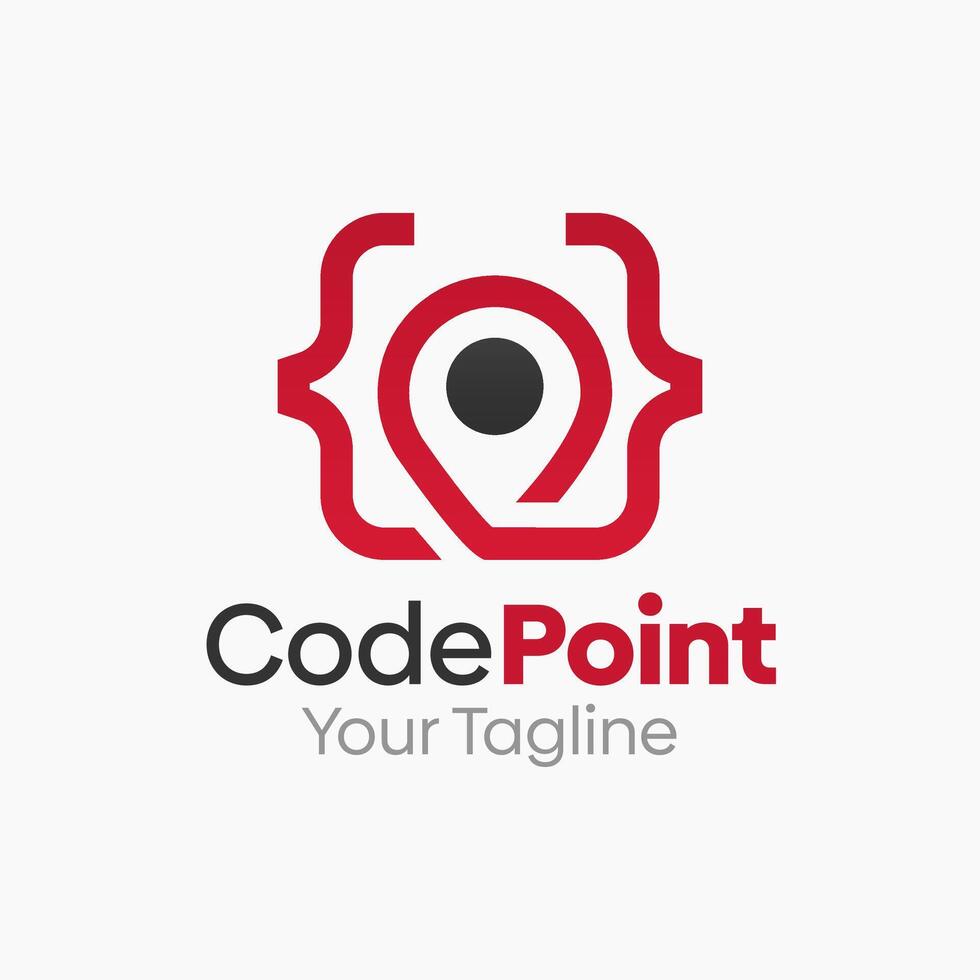 Code Point Logo Design Template. Good for Business, Agency, Community and Organization vector