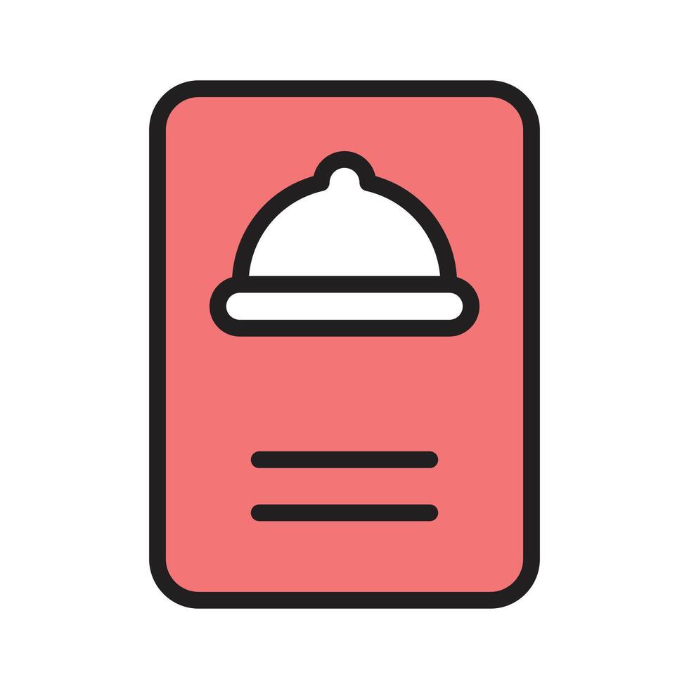 Stylish food menu icon, ideal for food and dining projects vector