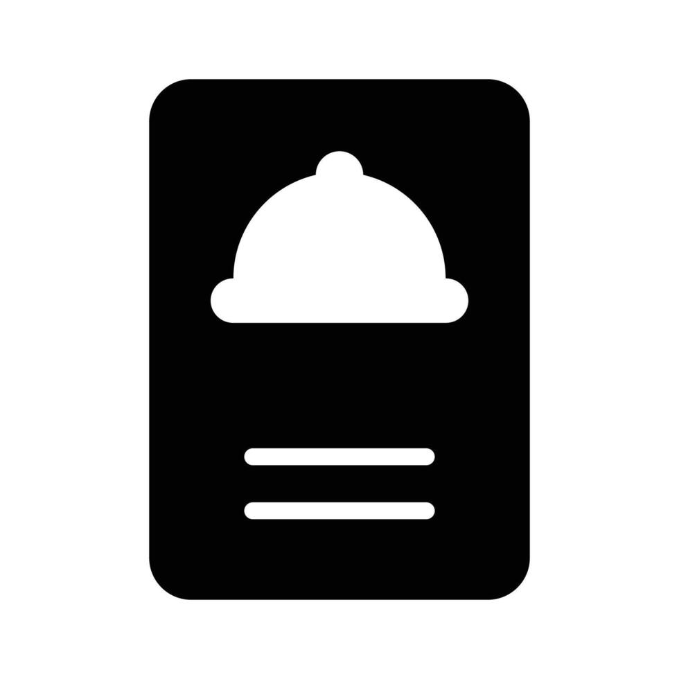 Stylish food menu icon, ideal for food and dining projects vector