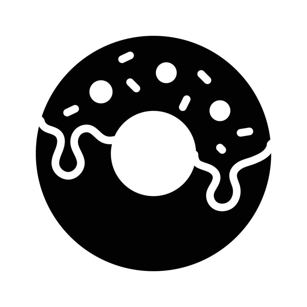 A sweet donut icon, perfect for bakeries and dessert spots vector