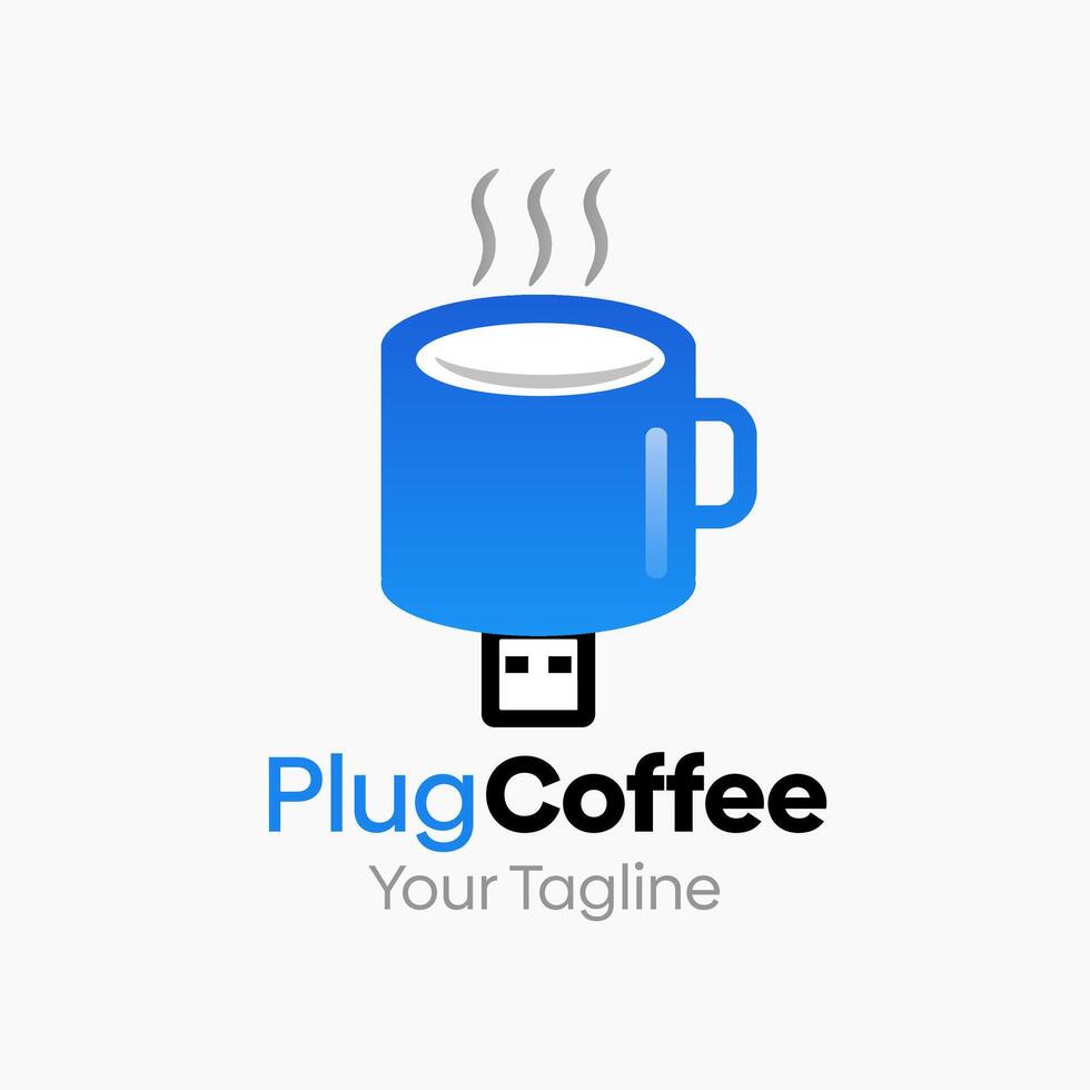 Plug Coffee Logo Template Design. Good for Business, Start up, Agency, and Organization vector