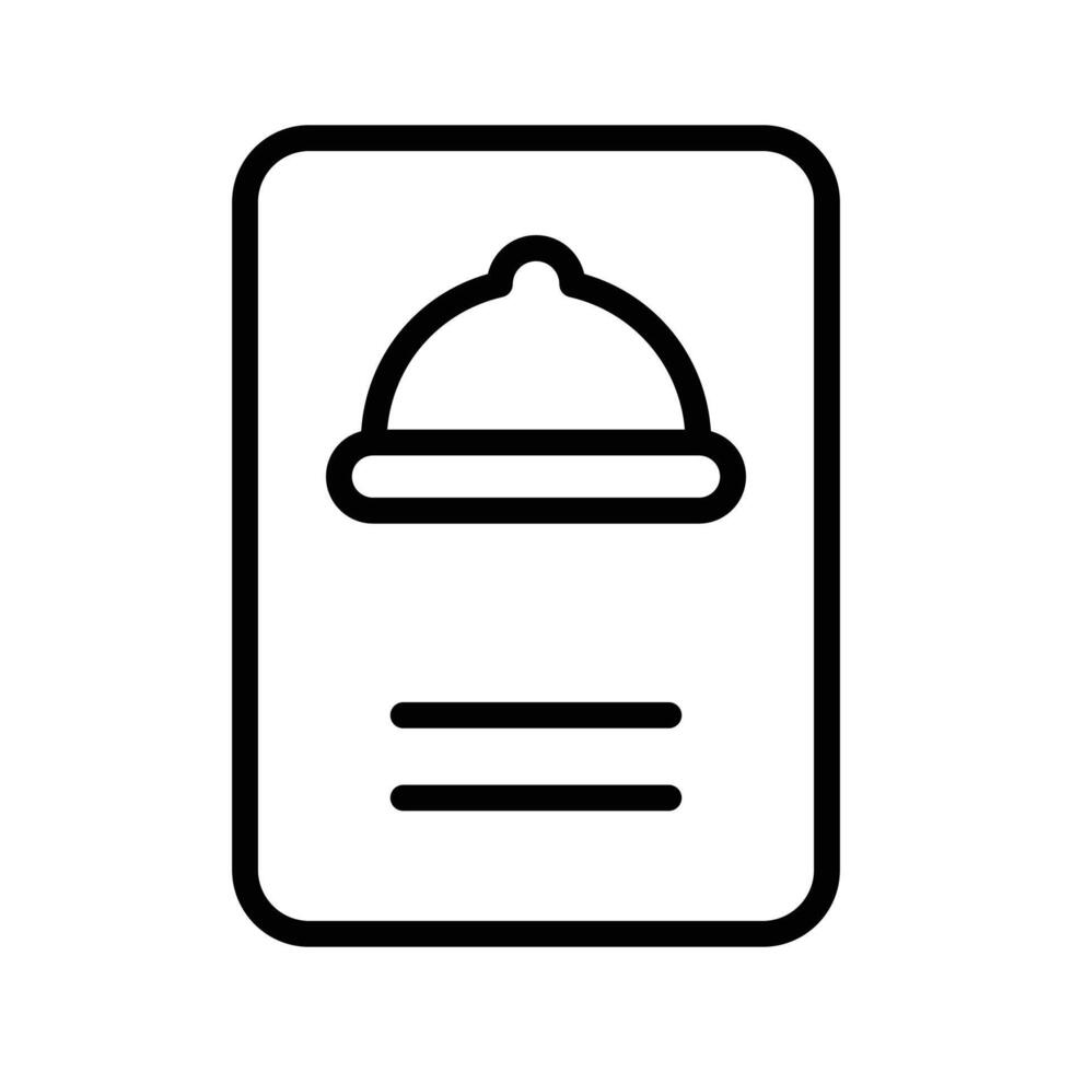 Stylish food menu icon, ideal for food and dining projects vector