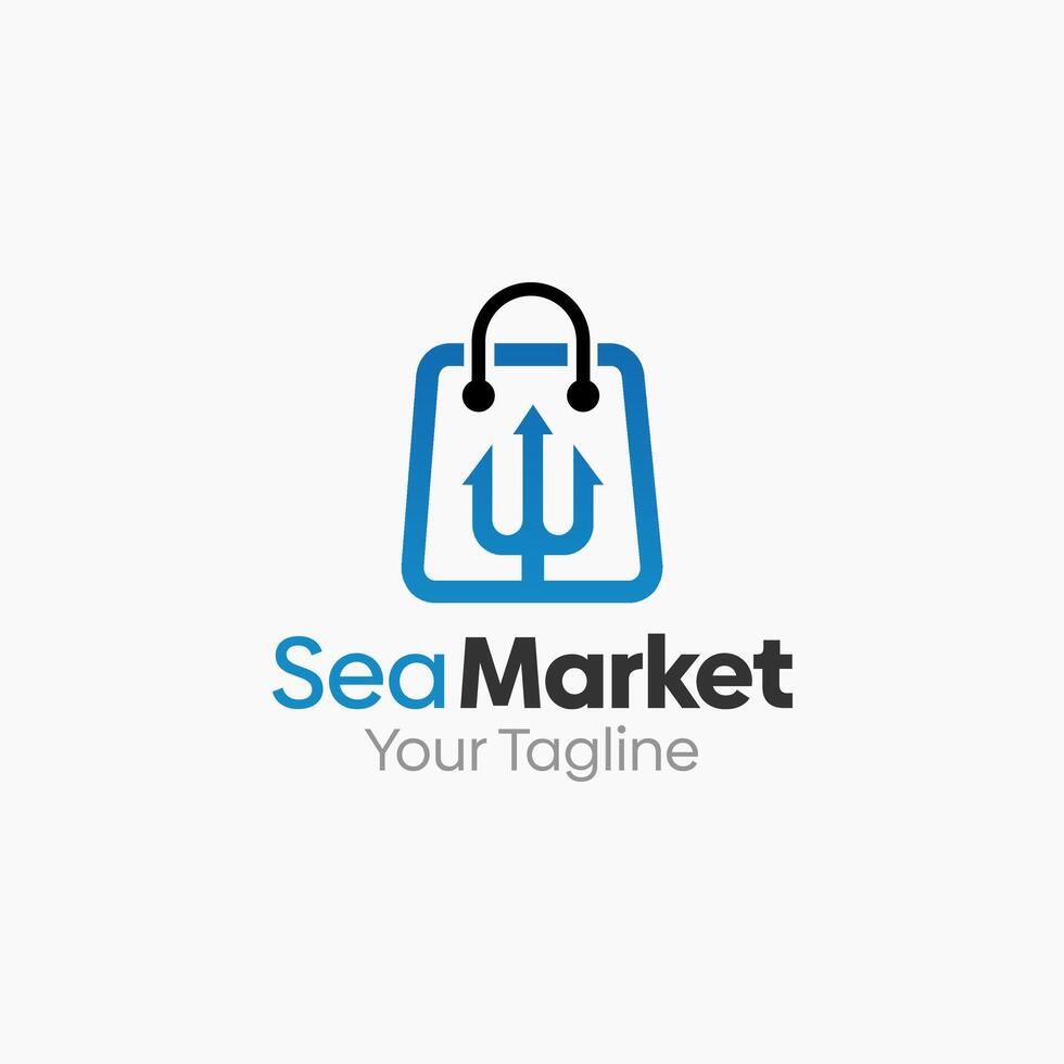 Sea Market Logo Template Design. Good for Business, Start up, Agency, and Organization vector