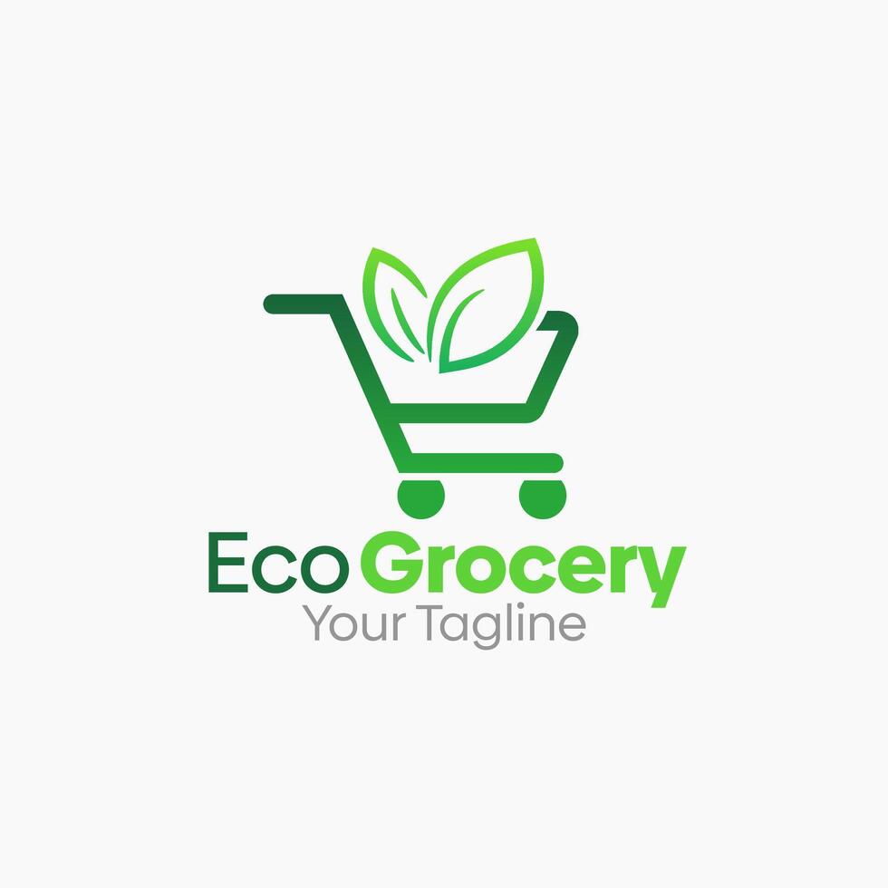 Eco Grocery Logo Template Design. Good for Business, Start up, Agency, and Organization vector