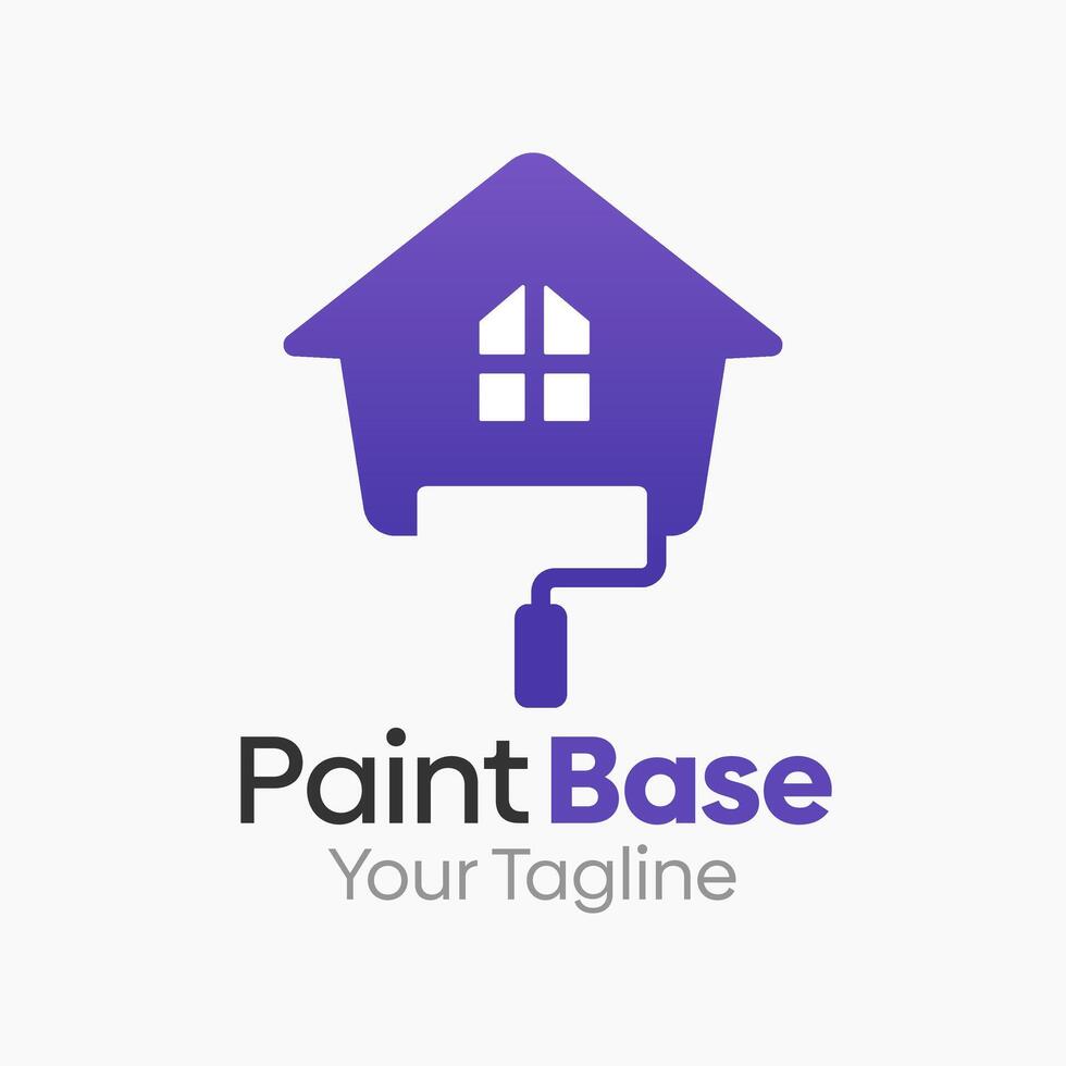 Paint Base Logo Design Template. Good for Business, Agency, Community and Organization vector