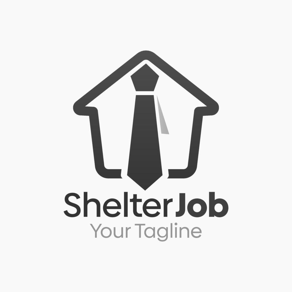 Shelter Job Logo Design Template. Good for Business, Agency, Community and Organization vector