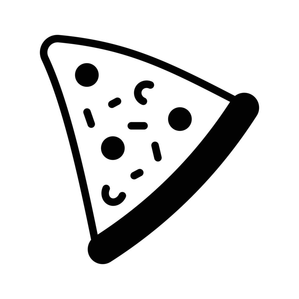 A delicious pizza slice icon for pizzerias vector