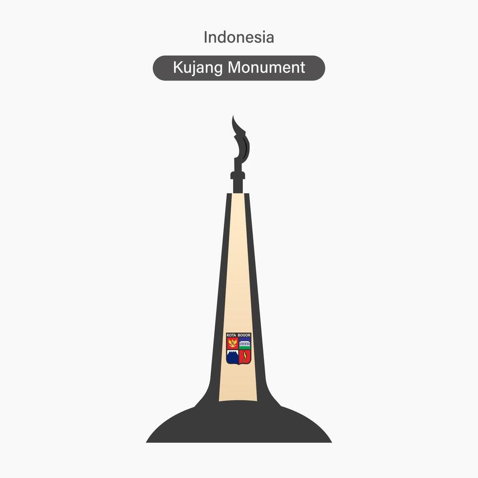 Indonesia Bogor Kujang Monument vector