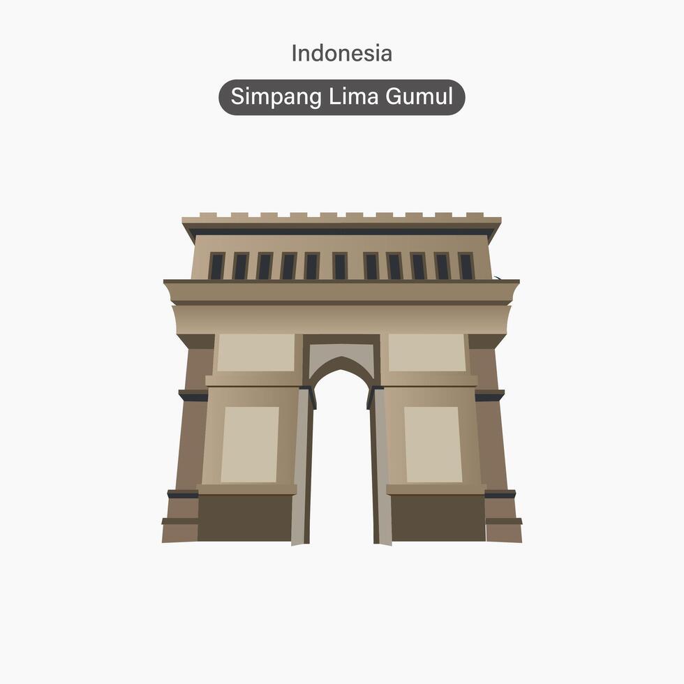Indonesia Kediri, Simpang Lima Gumul vector