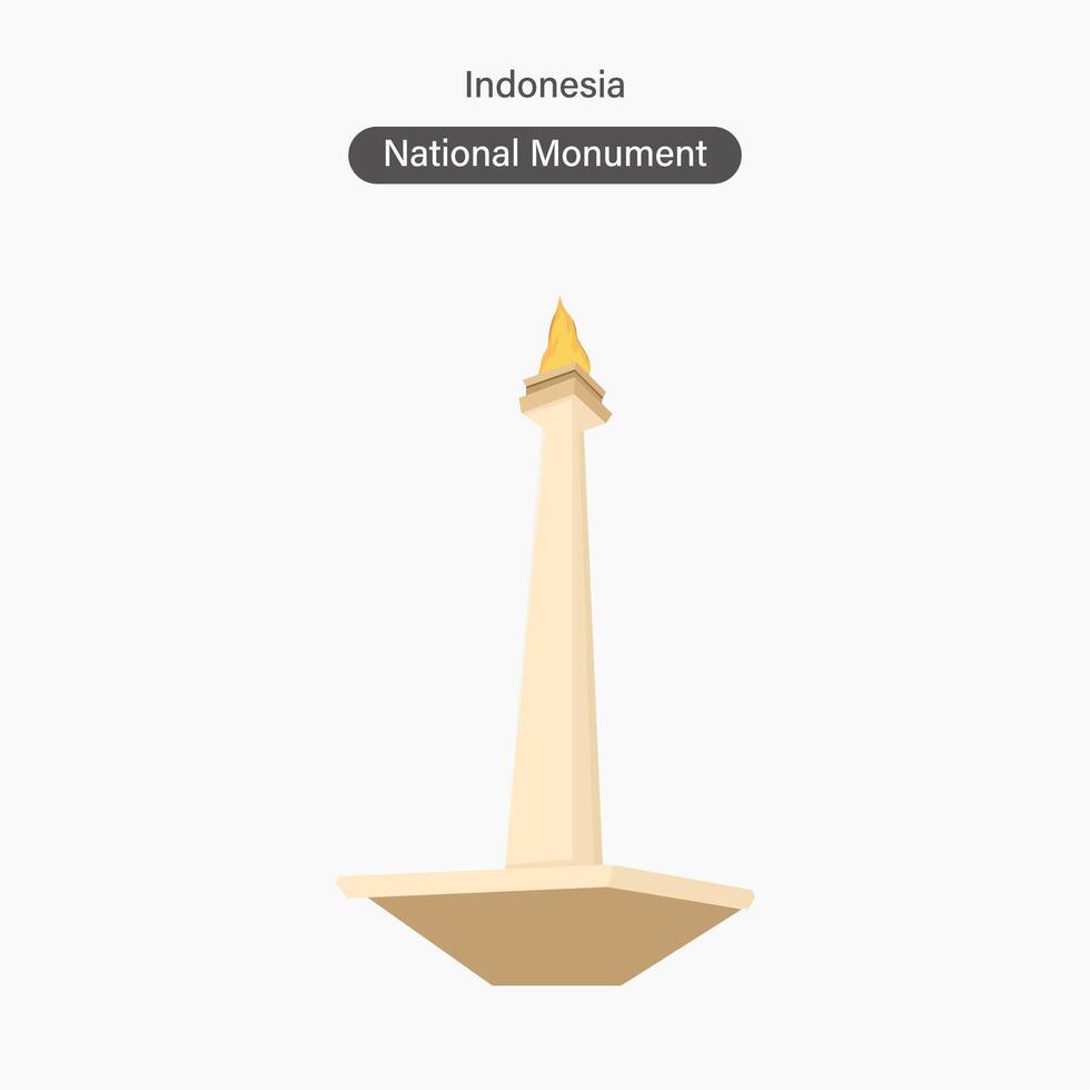 Indonesia Jakarta Monas, National Monument vector