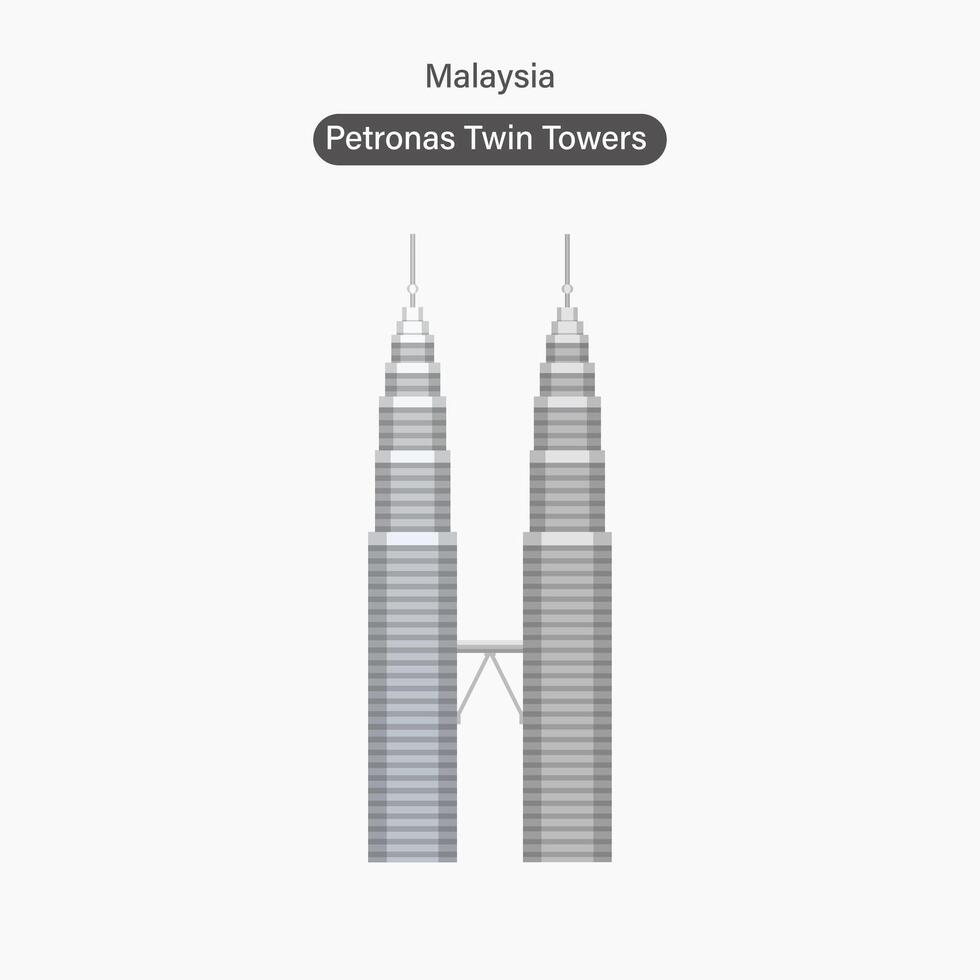 Malaysia, Petronas Twin Towers vector