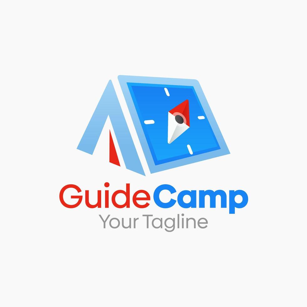 Guide Camp Logo Design Template. Good for Business, Agency, Community and Organization vector