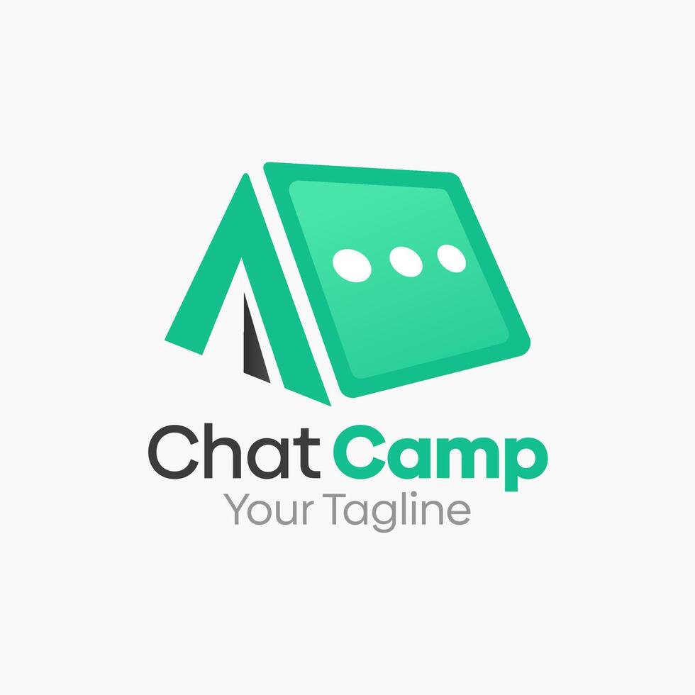 Chat Camp Logo Design Template. Good for Business, Agency, Community and Organization vector