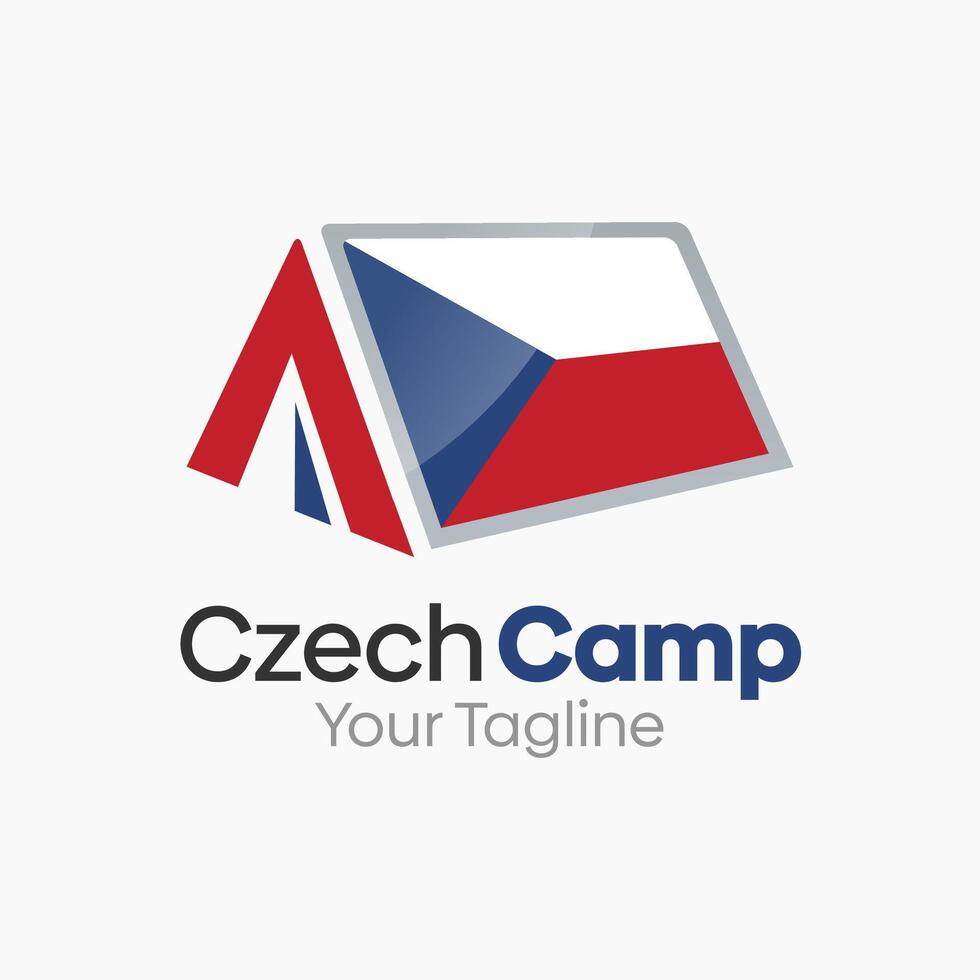 Czech Camp Logo Design Template. Good for Business, Agency, Community and Organization vector